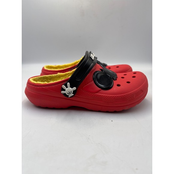 Crocs Lined Disney "Mickey Mouse"  Sz Junior 3 - Picture 4 of 8